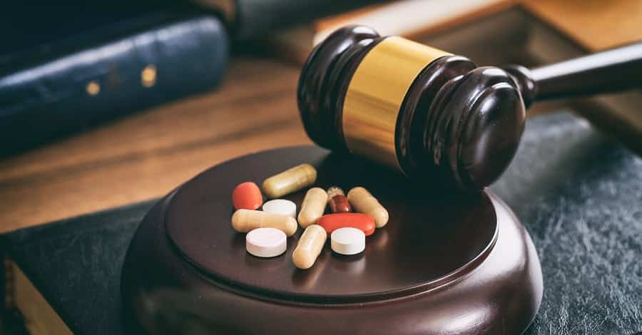 pills in court