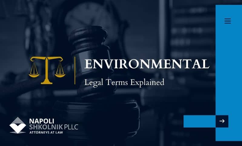 Explicación de los términos legales ambientales