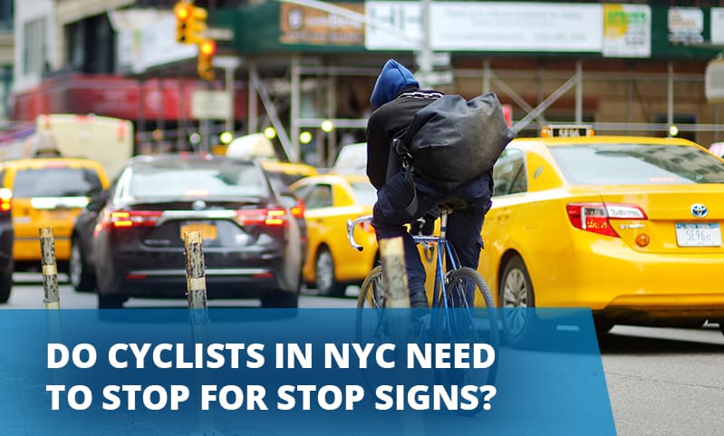 Do cyclists need to stop for stop signs?