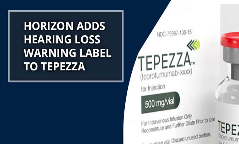 El uso de Tepezza corre el riesgo de sufrir una pérdida auditiva permanente