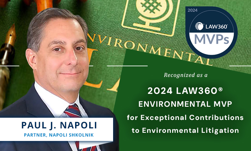Recognized as a 2024 Law360 Environmental MVP for Exceptional Contributions to Environmental Litigation
