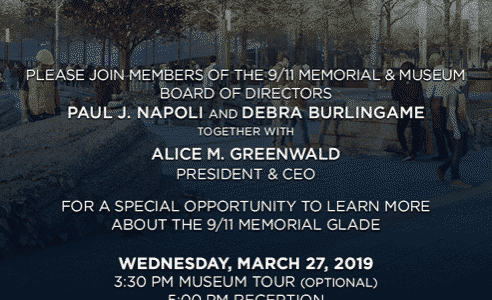 9/11 Memorial Glade Opens in May 2019