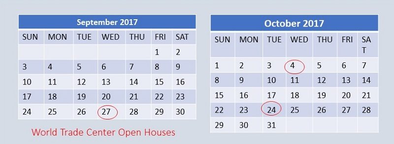 FREE Upcoming WTC Open Houses